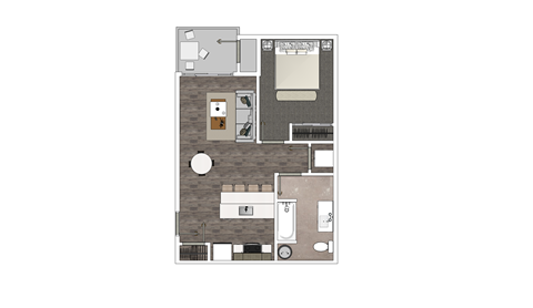 a floor plan of a small apartment